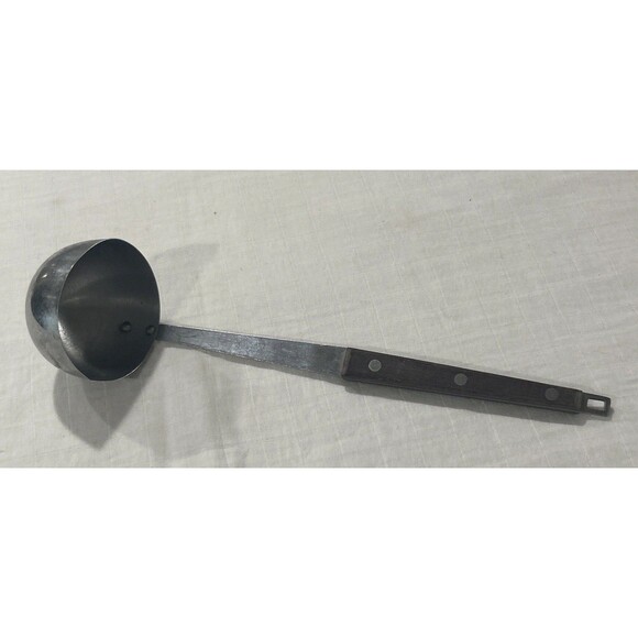 Vintage Androck Japan Stainless Steel Cooking Serving Ladle Wood Handle - Picture 1 of 6